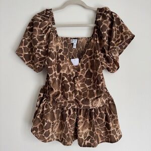 New with tags flutter sleeve top